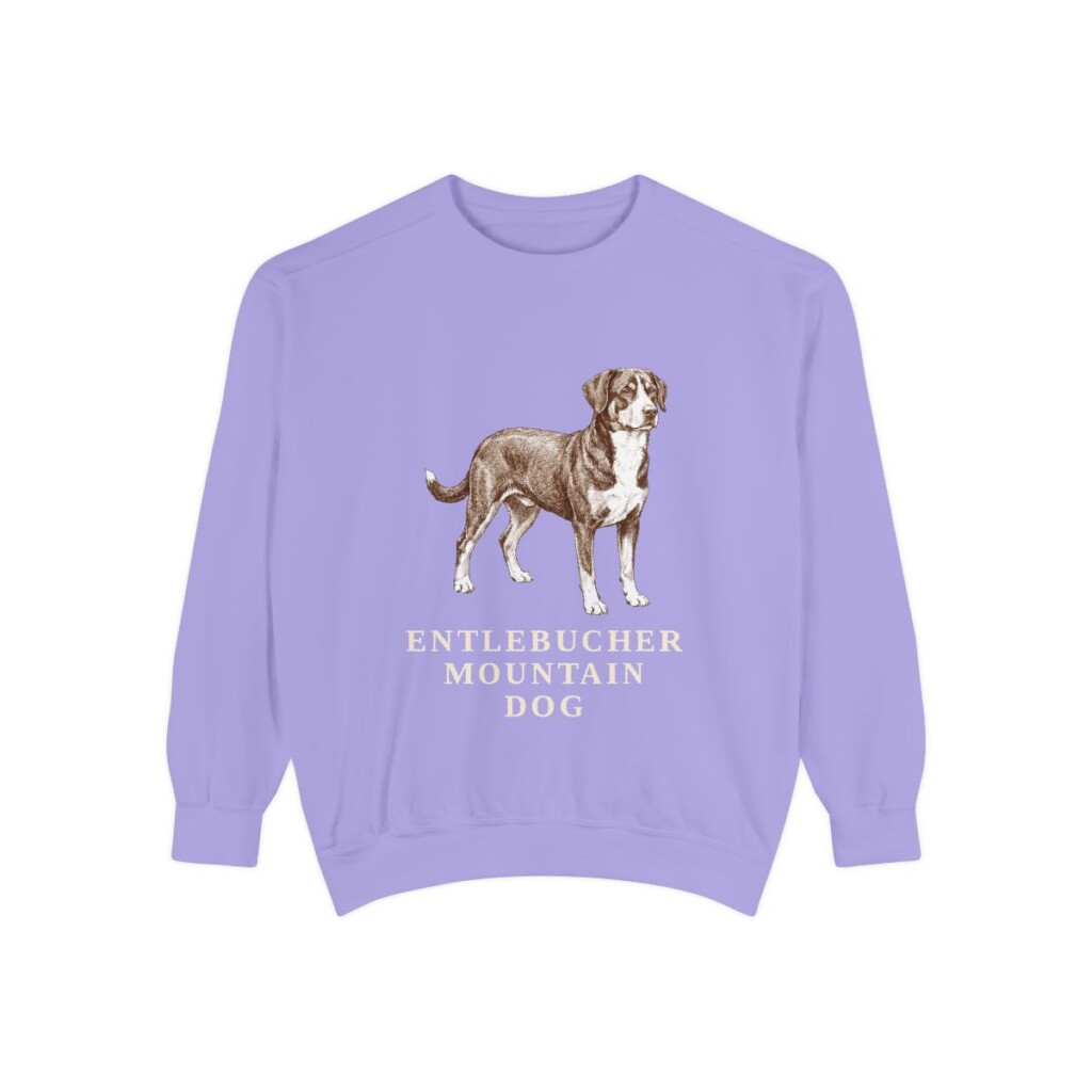 Entlebucher Mountain Dog Sweatshirt, Violet, front view