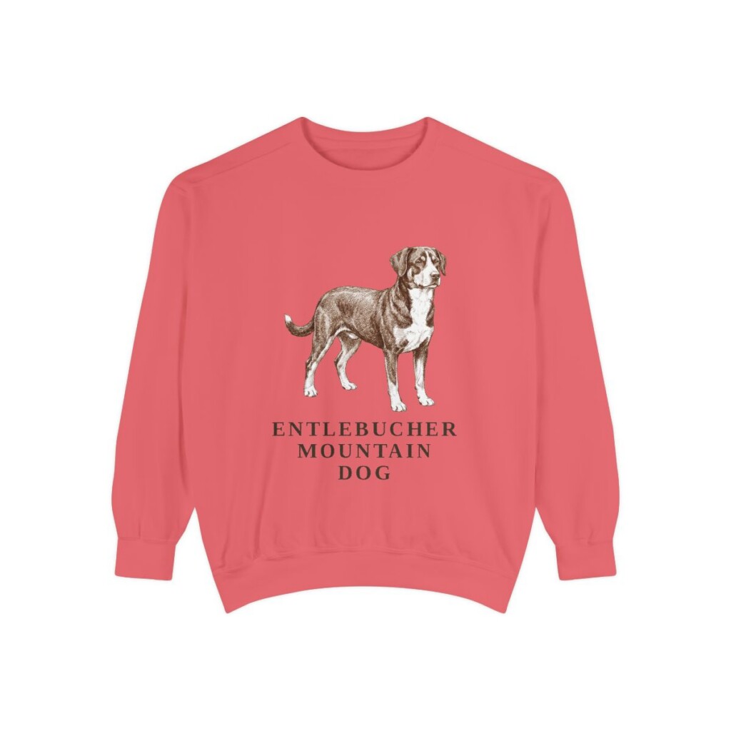 Entlebucher Mountain Dog Sweatshirt, Watermelon, front view