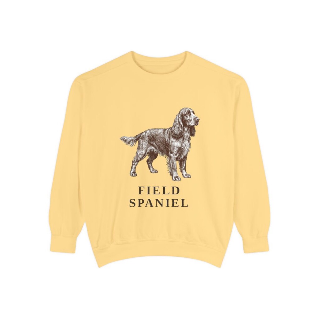 Field Spaniel Sweatshirt, Butter, front view