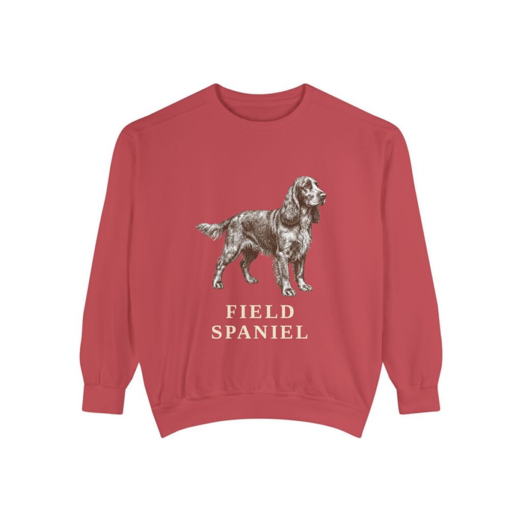 Field Spaniel Sweatshirt, Crimson, front view