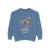 Field Spaniel Dad Sweatshirt, Blue Jean, front view