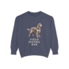 Field Spaniel Dad Sweatshirt, Denim, front view