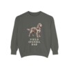 Field Spaniel Dad Sweatshirt, Pepper, front view