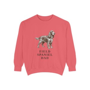 Field Spaniel Dad Sweatshirt, Watermelon, front view