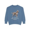 Field Spaniel Humor Sweatshirt, Blue Jean, front view