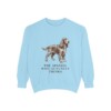 Field Spaniel Humor Sweatshirt, Chambray, front view