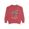 Field Spaniel Humor Sweatshirt, Crimson, front view