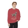 Field Spaniel Humor Sweatshirt, Crimson, person 1 front