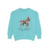 Field Spaniel Latin Sweatshirt, Chalky Mint, front view