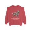 Field Spaniel Latin Sweatshirt, Crimson, front view