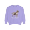 Field Spaniel Latin Sweatshirt, Violet, front view