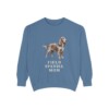 Field Spaniel Mom Sweatshirt, Blue Jean, front view