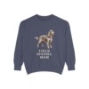 Field Spaniel Mom Sweatshirt, Denim, front view
