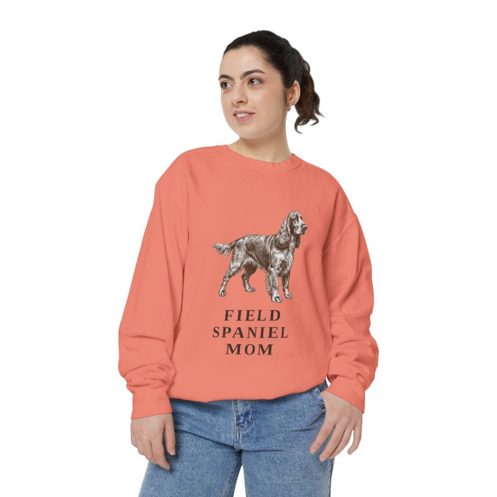 Field Spaniel Mom Sweatshirt, Terracotta, person 2 front