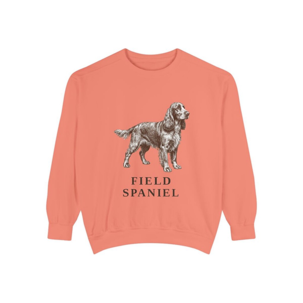 Field Spaniel Sweatshirt, Terracotta, front view