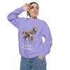 Field Spaniel Sweatshirt, Violet, person 2 context