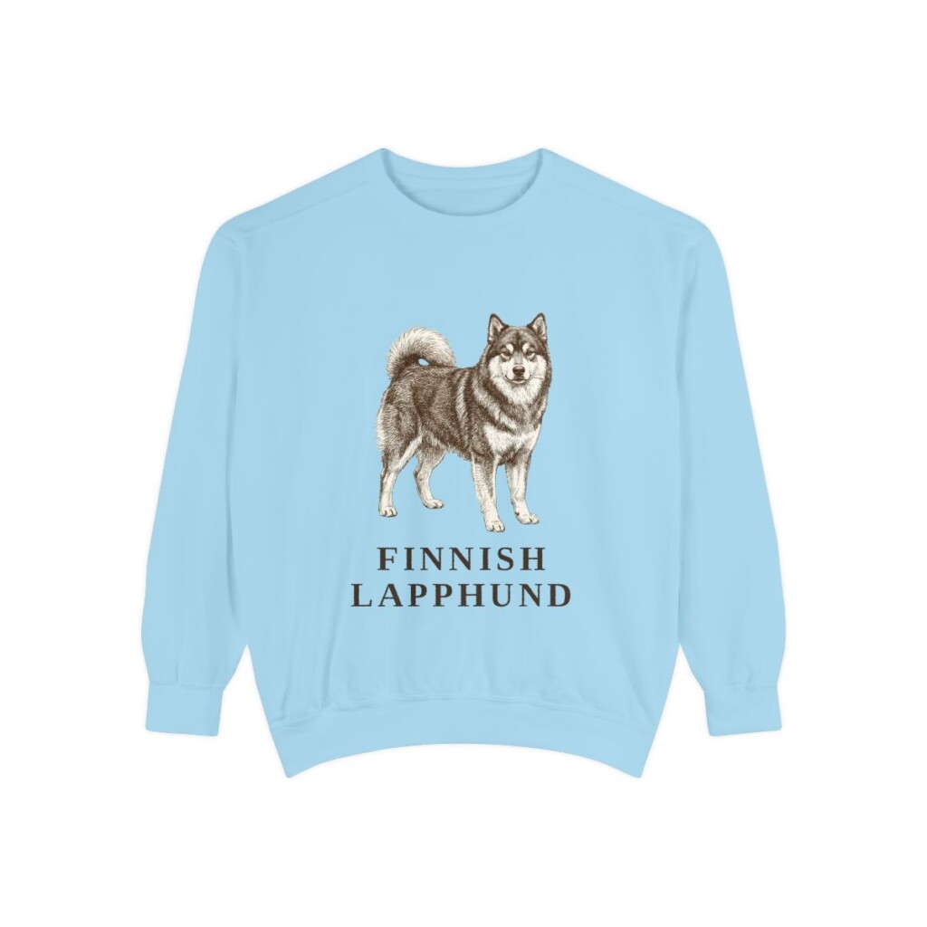 Finnish Lapphund Sweatshirt, Chambray, front view