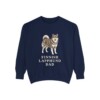 Finnish Lapphund Dad Sweatshirt, True Navy, front view