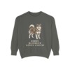 finnish-lapphund-sweatshirt-humor-pepper Finnish Lapphund Humor Sweatshirt, Pepper, front view