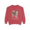 Finnish Lapphund Latin Sweatshirt, Crimson, front view