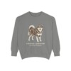 Finnish Lapphund Latin Sweatshirt, Grey, front view