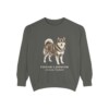 Finnish Lapphund Latin Sweatshirt, Pepper, front view