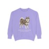 Finnish Lapphund Latin Sweatshirt, Violet, front view
