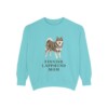 Finnish Lapphund Mom Sweatshirt, Chalky Mint, front view