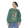Finnish Lapphund Mom Sweatshirt, Light Green, person 2 front