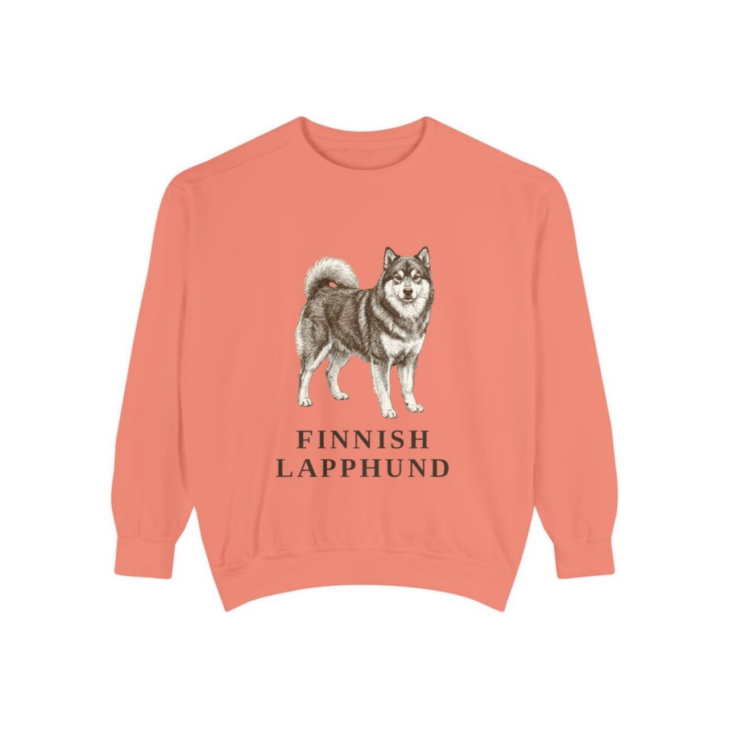 Finnish Lapphund Sweatshirt, Terracotta, front view