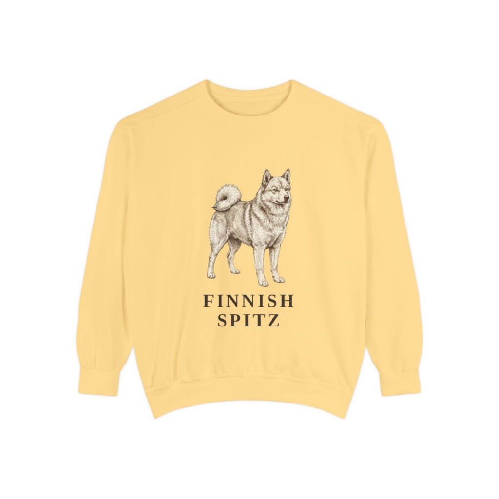 Finnish Spitz Sweatshirt, Butter, front view