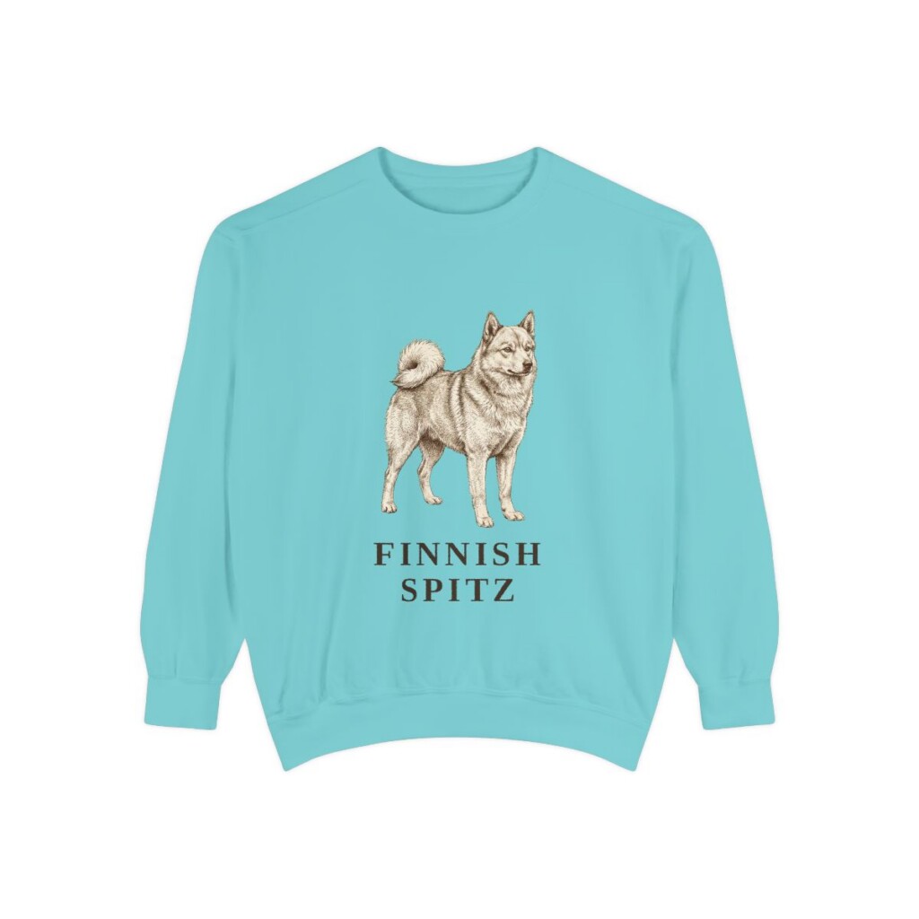 Finnish Spitz Sweatshirt, Chalky Mint, front view