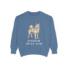 Finnish Spitz Dad Sweatshirt, Blue Jean, front view