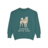 Finnish Spitz Dad Sweatshirt, Blue Spruce, front view
