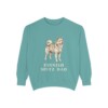 Finnish Spitz Dad Sweatshirt, Seafoam, front view