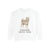 Finnish Spitz Dad Sweatshirt, White, front view