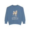 Finnish Spitz Humor Sweatshirt, Blue Jean, front view