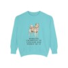 Finnish Spitz Humor Sweatshirt, Chalky Mint, front view