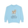 Finnish Spitz Humor Sweatshirt, Chambray, front view