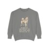 Finnish Spitz Humor Sweatshirt, Grey, front view