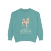 Finnish Spitz Humor Sweatshirt, Seafoam, front view