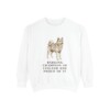 Finnish Spitz Humor Sweatshirt, White, front view