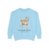 Finnish Spitz Latin Sweatshirt, Chambray, front view
