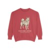 Finnish Spitz Latin Sweatshirt, Crimson, front view