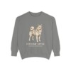 Finnish Spitz Latin Sweatshirt, Grey, front view