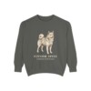 Finnish Spitz Latin Sweatshirt, Pepper, front view