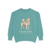 Finnish Spitz Latin Sweatshirt, Seafoam, front view