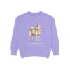 Finnish Spitz Latin Sweatshirt, Violet, front view