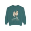 Finnish Spitz Mom Sweatshirt, Blue Spruce, front view