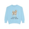 Finnish Spitz Mom Sweatshirt, Chambray, front view